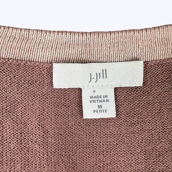 J. Jill Pullover Light Sweater Mauve Color Size Medium Long Sleeve - Picture 2 of 6